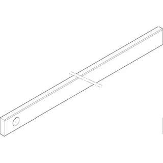 ABN CU-Schiene 5FB 30x10x1291mm waagrecht einseitig XCUW135E