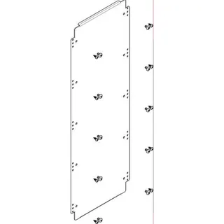 ABN Montageplatte 244x732mm 1FB/5RE FMA15N