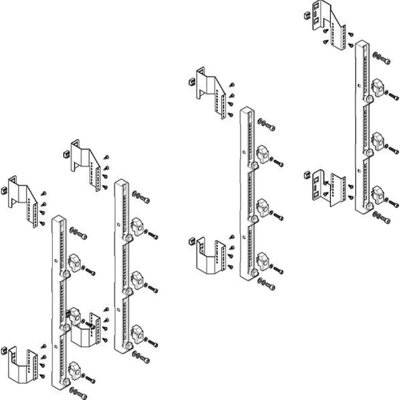 ABN Sammelschienenmodul tief 185mm für CU 30x10mm 3polig 150mm MTS55903