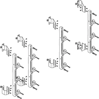 ABN Sammelschienenmodul tief 185mm für CU 30x10mm 3polig 150mm MTS55903