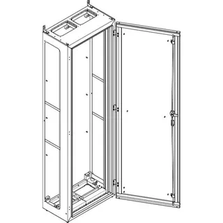 ABN Standgehäuse geerdet IP55 590x1890x340mm NT212EB