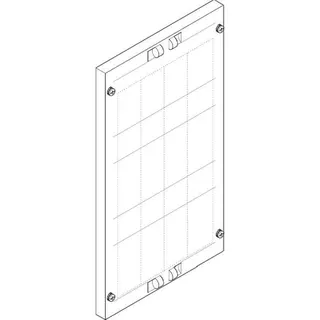 ABN Abdeckplatte 250x450mm 1FB/3RE 60mm NH00-Leisten 70mm FAP13703N