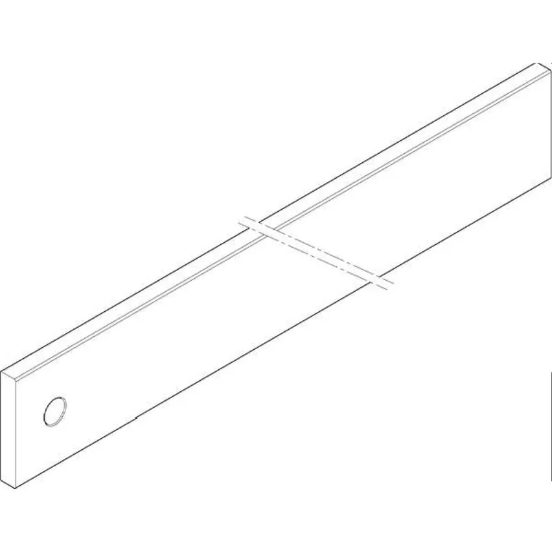 ABN CU-Schiene 2FB 60x10x541mm waagrecht einseitig XCUW162E
