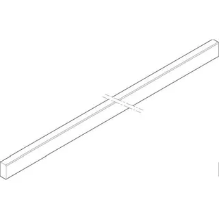 ABN CU-Schiene 3FB 20x10x745mm waagrecht XCUW123
