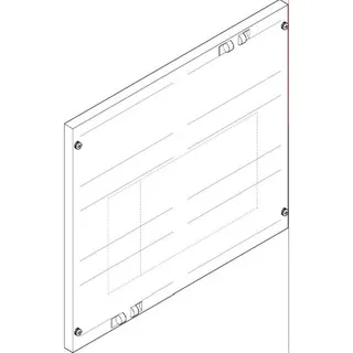 ABN Abdeckplatte 500x450mm 2FB/3RE perforiert 800A 3/4p FAP23160N