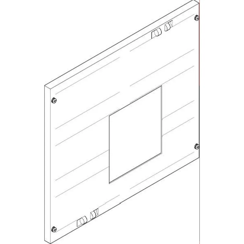 ABN Abdeckplatte 500x450mm 2FB/3RE gefräst 800A 3/4p FAT23260N