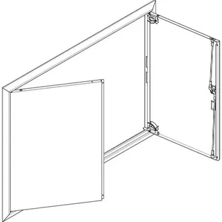 ABN ESPRO Blendrahmen mit Volltüre GBRU46T f. UP-Flachverteiler 4x6reihig GBRU46T