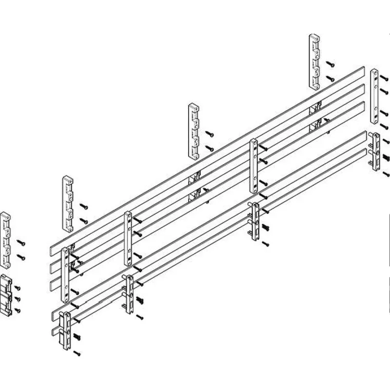 ABN Sammelschienenmodul tief 60mm mit CU 30x5mm 5polig 70mm MTSC53745