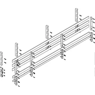 ABN Sammelschienenmodul tief 60mm mit CU 30x5mm 5polig 70mm MTSC53745