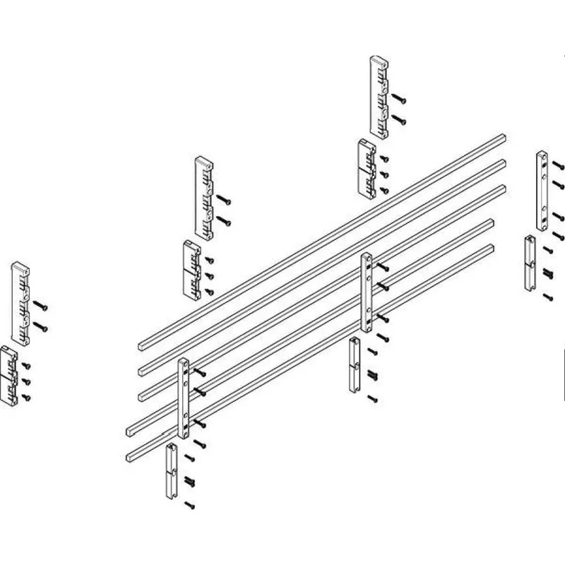 ABN Sammelschienenmodul flach 60mm mit CU 12x10mm 5polig 32mm MFSC43635