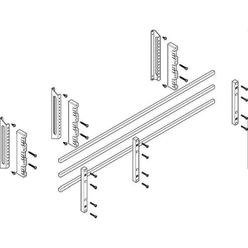 ABN Sammelschienenmodul tief 60mm mit CU 12x10mm 3polig 32mm MTSC32633