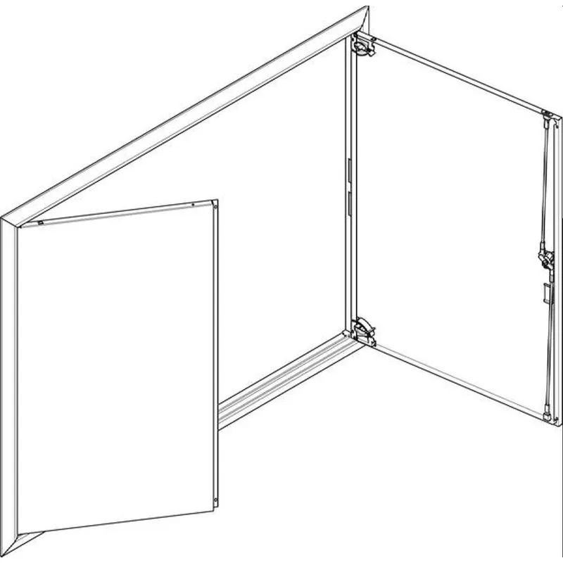 ABN ESPRO Blendrahmen mit Volltüre GBRU45T f. UP-Flachverteiler 4x5reihig GBRU45T