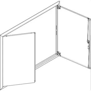 ABN ESPRO Blendrahmen mit Volltüre GBRU45T f. UP-Flachverteiler 4x5reihig GBRU45T