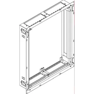 ABN ESPRO Flachverteiler UP/HW T: 110mm UL24X 96PLE 2x4reihig UP Wanne UL24X