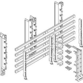 ABN Sammelschienenverbindungssatz GSV52N Feld/Feld 355A 5polig GSV52N