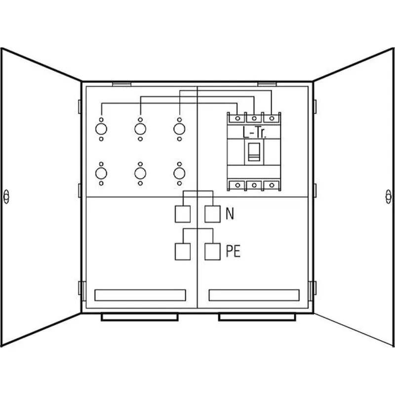 ABN Wandlermessschrank Bayern 250A IP54 Bayern 250A WMS121-55