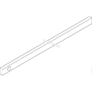 ABN CU-Schiene 4FB 20x10x1041mm waagrecht einseitig XCUW124E