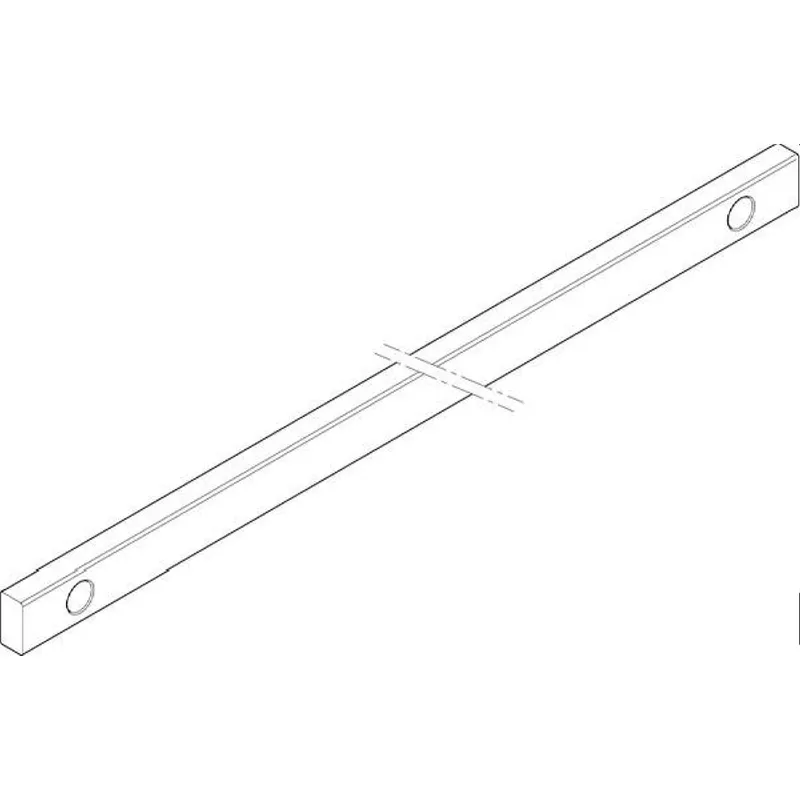 ABN CU-Schiene 1FB 20x10x337mm waagrecht beidseitig XCUW121B