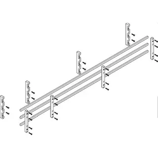 ABN Sammelschienenmodul 60mm mit CU 12x10mm 3polig 70mm MTSC52733