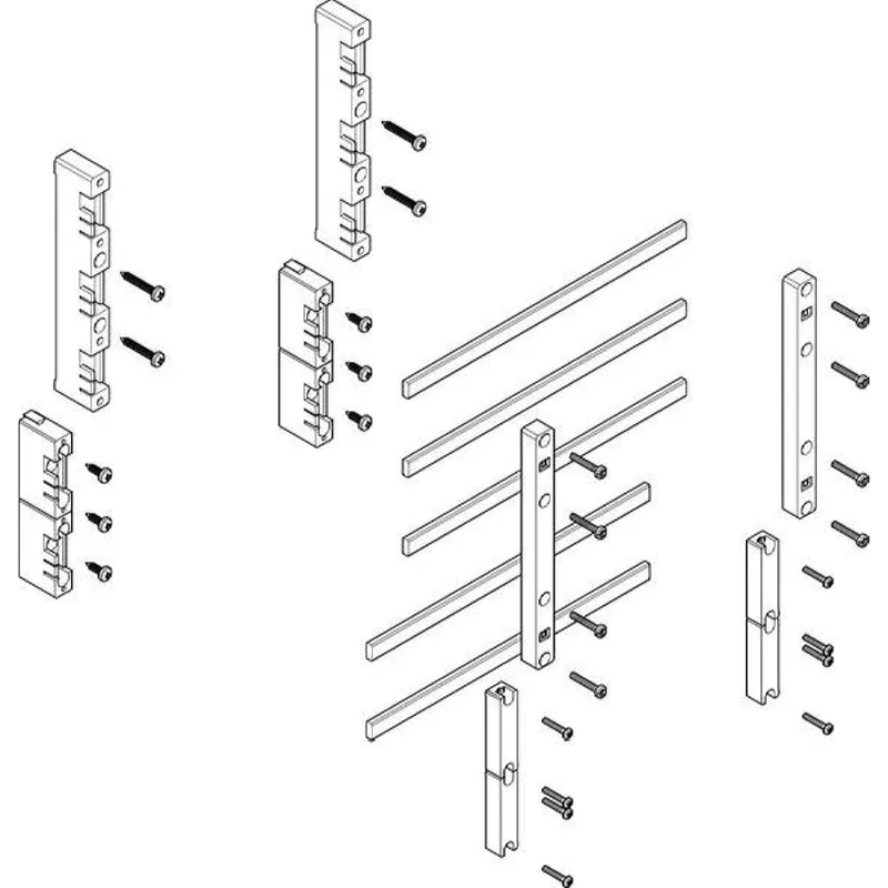 ABN Sammelschienenmodul flach 60mm mit CU 12x5mm 5polig 32mm MFSC13615