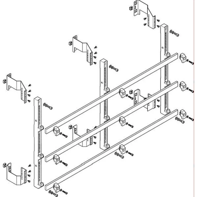 ABN Sammelschienenmodul flach 185mm mit CU 30x10mm 3polig 150mm MFSC45963