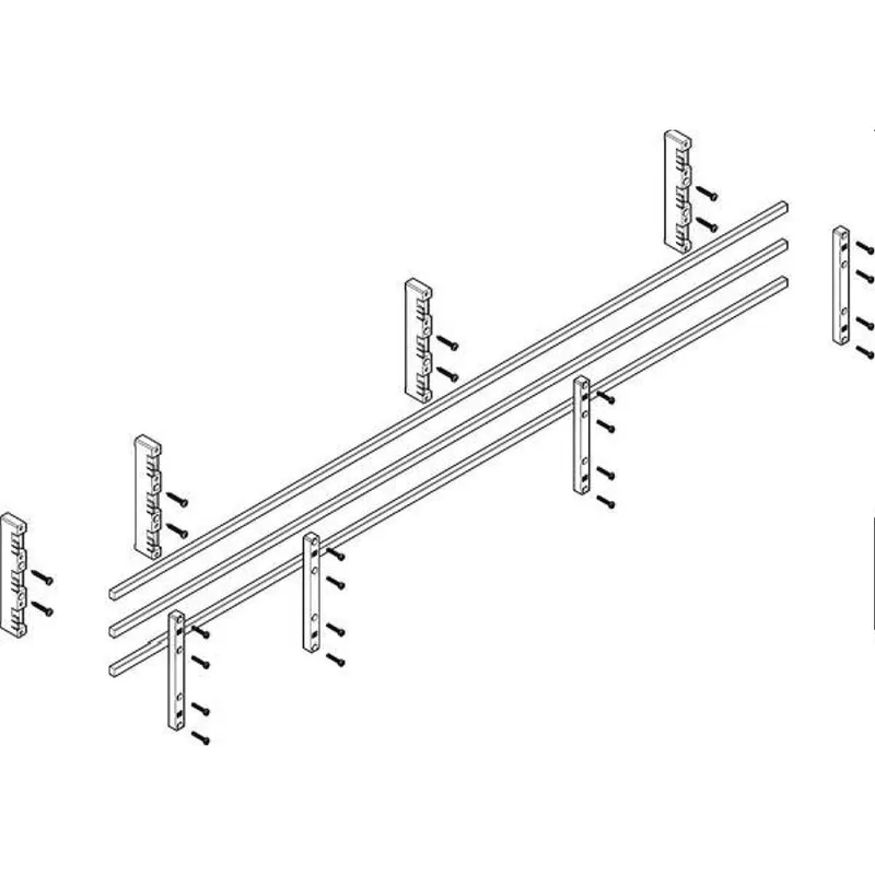 ABN Sammelschienenmodul flach 60mm mit CU 12x10mm 3polig 32mm MFSC52633