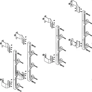 ABN Sammelschienenmodul flach 185mm für CU 30x10mm 3polig 150mm MFS55903