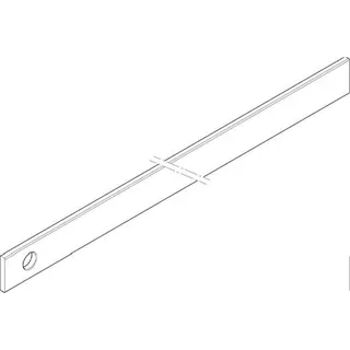 ABN CU-Schiene 2FB 30x5x541mm waagrecht einseitig XCUW532E