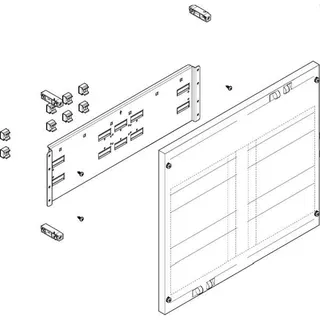 ABN ESPRO-Modul flach 500x450mm max. 2xNH2-Trenner MF23322
