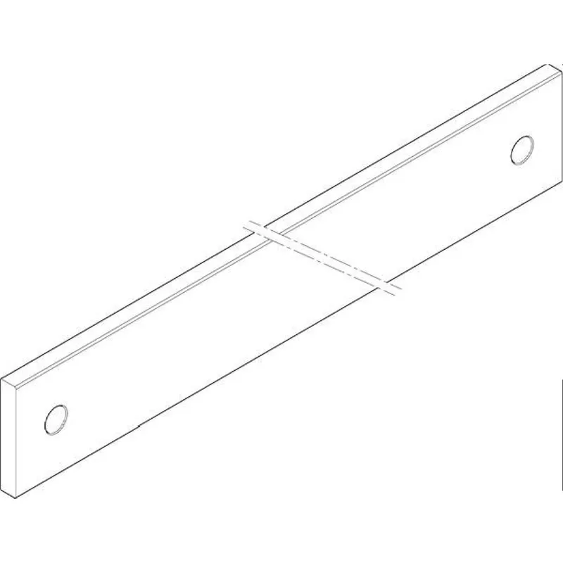 ABN CU-Schiene 4FB 60x10x1087mm waagrecht beidseitig XCUW164B