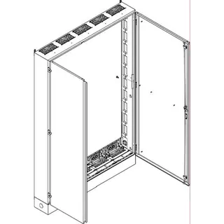 ABN Standgehäuse geerdet IP54 Br.5 1300x1980x225mm SE512