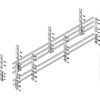 ABN Sammelschienenmodul tief 60mm mit CU 12x10mm 5polig 70mm MTSC53735