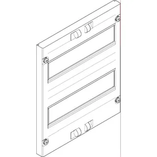 ABN Abdeckplatte 250x300mm 1FB/2RE offen 125mm FAO1222N