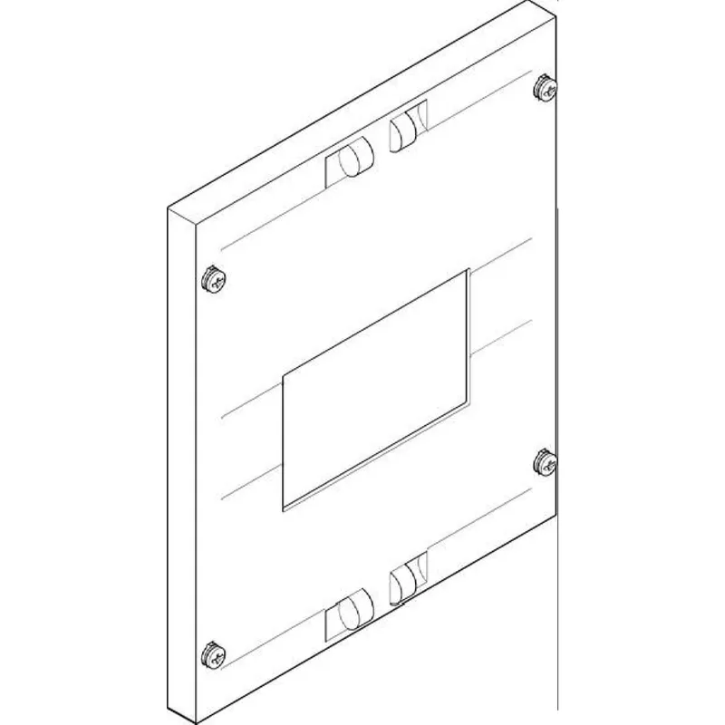 ABN Abdeckplatte 250x300mm 1FB/2RE gefräst 160-250A 3/4p FAT12130N