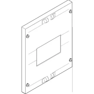 ABN Abdeckplatte 250x300mm 1FB/2RE gefräst 160-250A 3/4p FAT12130N