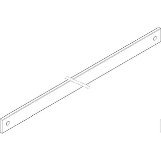 ABN CU-Schiene 3FB 50x10x837mm waagrecht beidseitig XCUW153B