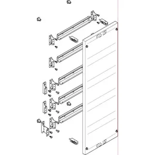 ABN ESPRO-Modul flach 250x750mm waagrecht schutzisoliert MF1510