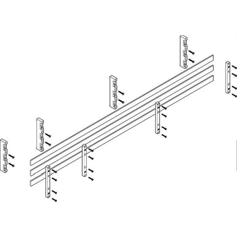 ABN Sammelschienenmodul flach 60mm mit CU 30x5mm 3polig 32mm MFSC52643