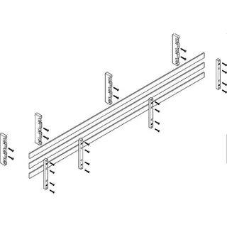ABN Sammelschienenmodul flach 60mm mit CU 30x5mm 3polig 32mm MFSC52643