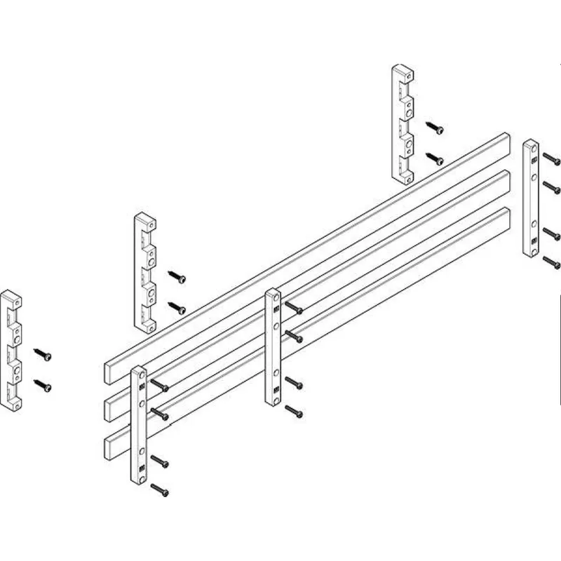 ABN Sammelschienenmodul 60mm mit CU 30x10mm 3polig 70mm MTSC32763