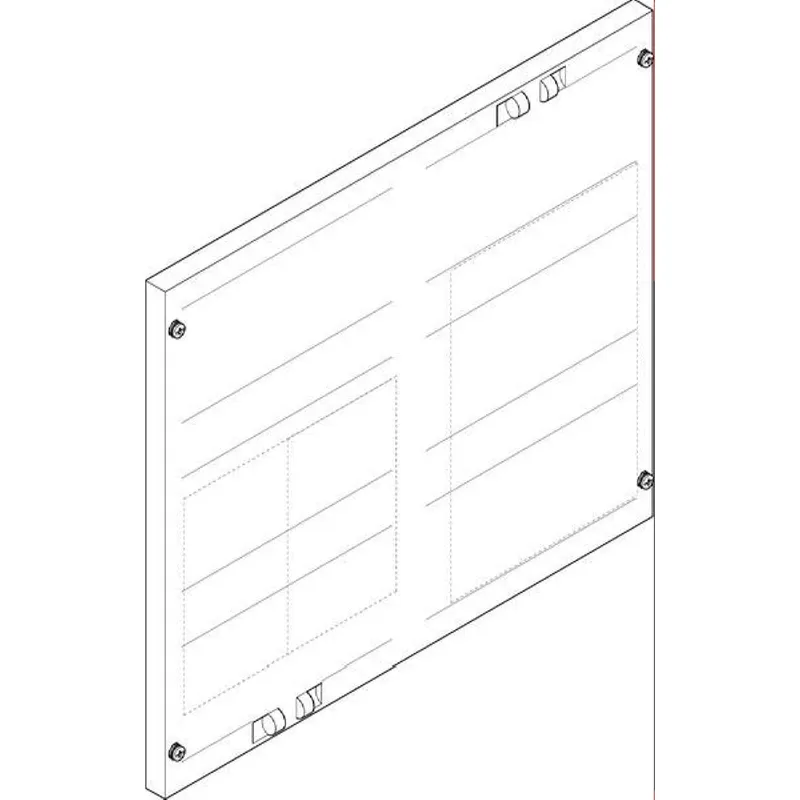 ABN Abdeckplatte 500x450mm 2FB/3RE 40mm NH1/00-Trenner FAP23519N