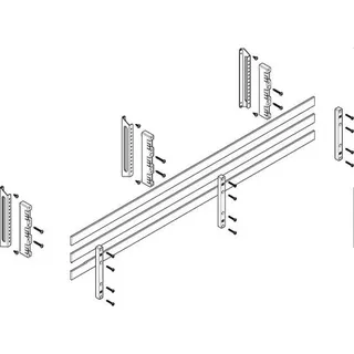 ABN Sammelschienenmodul tief 60mm mit CU 30x5mm 3polig 32mm MTSC42643