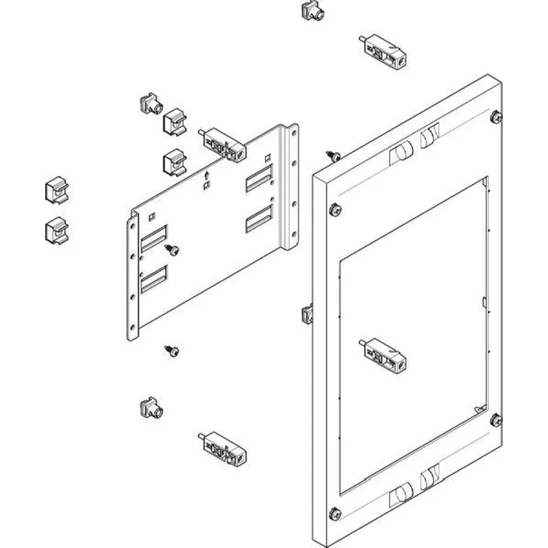ABN ESPRO-Modul flach 250x450mm max. 1xNH1/2-Trenner MF13322