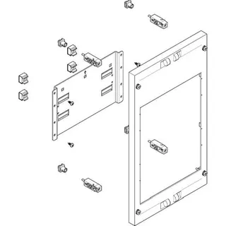 ABN ESPRO-Modul flach 250x450mm max. 1xNH1/2-Trenner MF13322