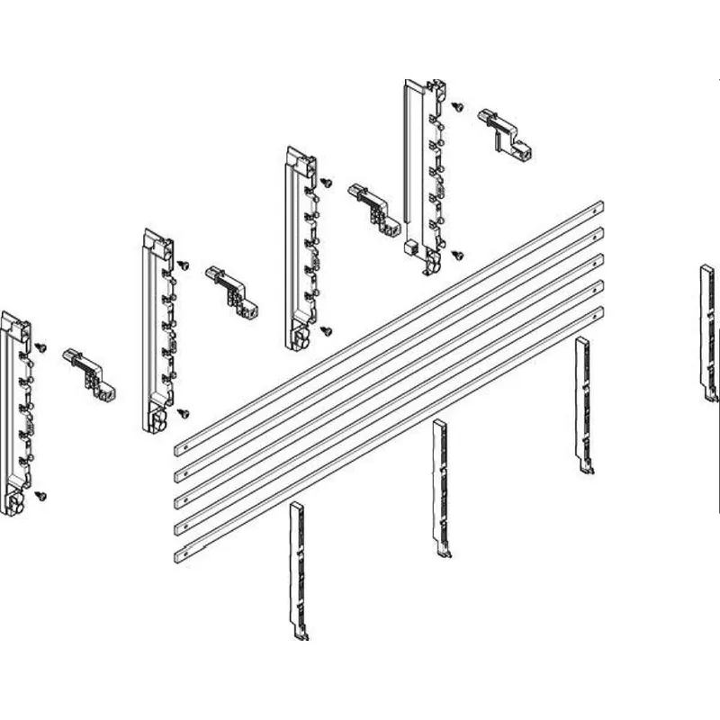 ABN Sammelschienenmodul tief 40mm mit CU 12x5mm 5polig 70mm MTSC32515