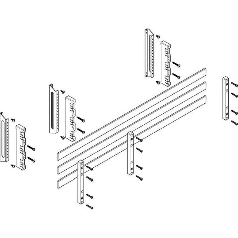 ABN Sammelschienenmodul tief 60mm mit CU 30x5mm 3polig 32mm MTSC32643