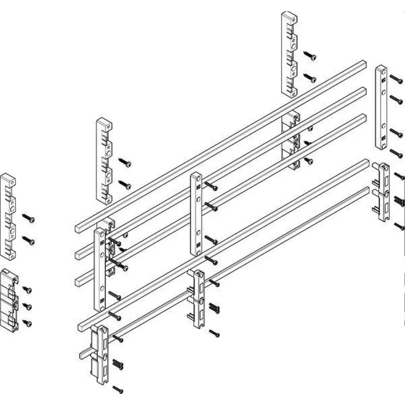 ABN Sammelschienenmodul tief 60mm mit CU 12x10mm 5polig 70mm MTSC33735