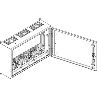 ABN Wandgehäuse schutzisoliert IP54 800x502x225mm SP33