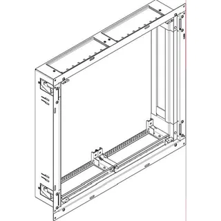 ABN ESPRO Flachverteiler UP/HW T: 110mm UL23X 72PLE 2x3reihig UP Wanne UL23X