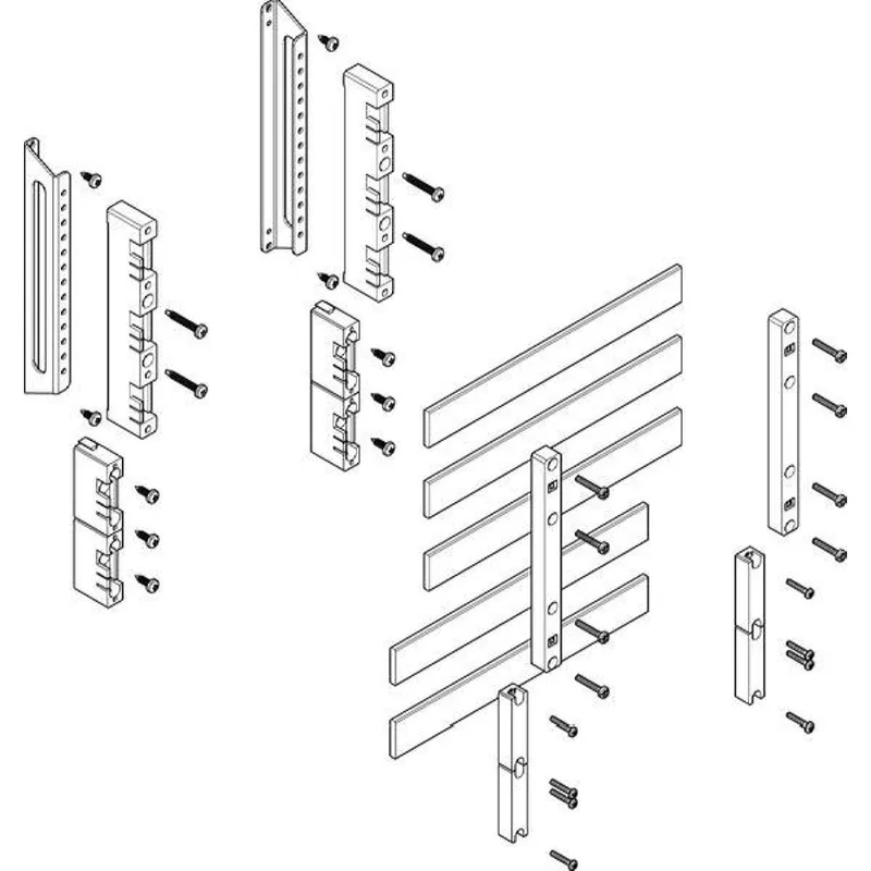 ABN Sammelschienenmodul tief 60mm mit CU 30x5mm 5polig 32mm MTSC13645